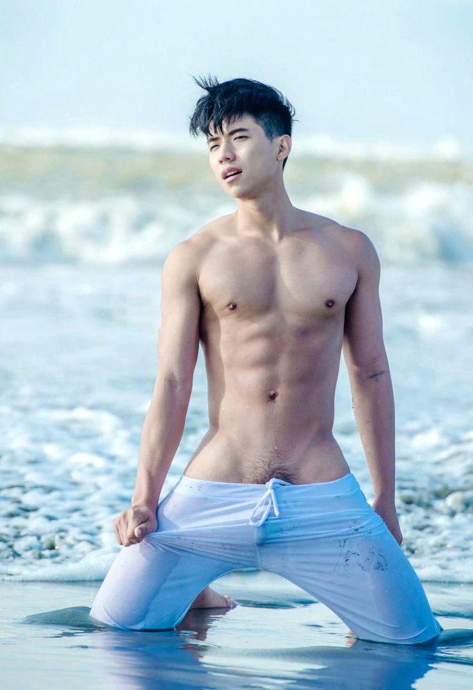 Handsome Asian models nude. 