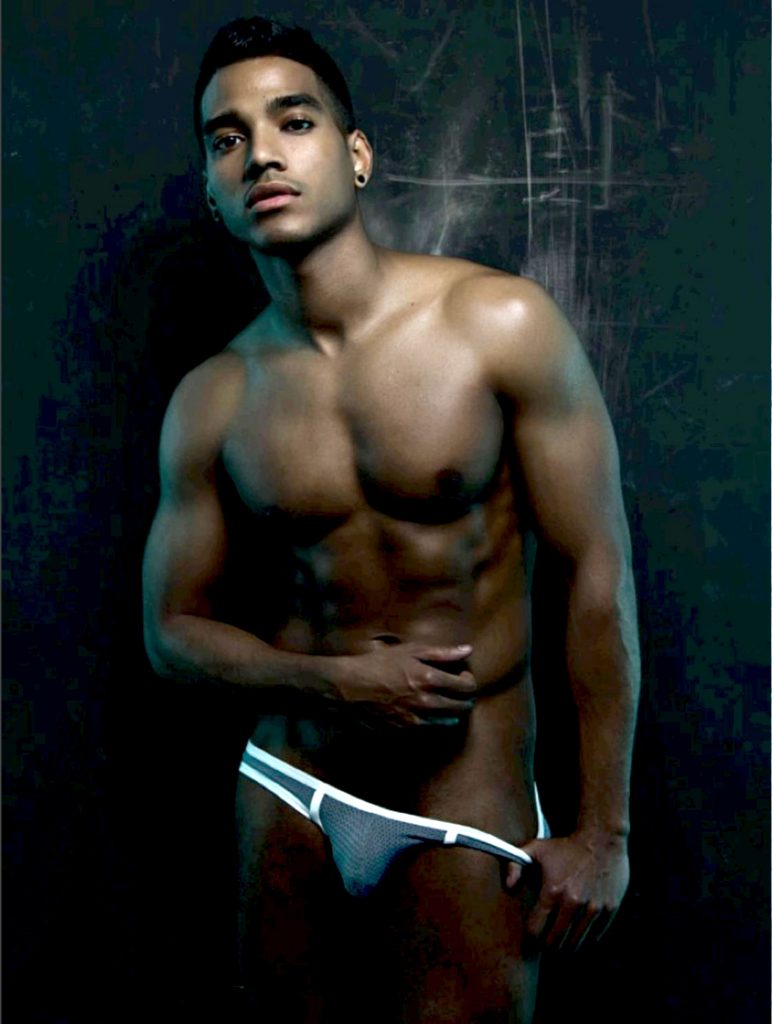 Black men models in underwear