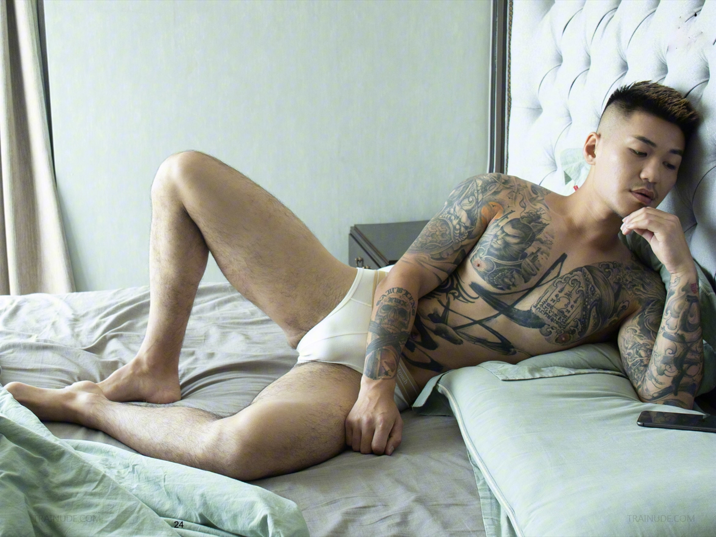 Tattooed Asian Nude