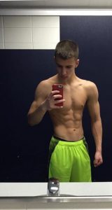 Young men selfies