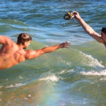 Hot wet men in water games