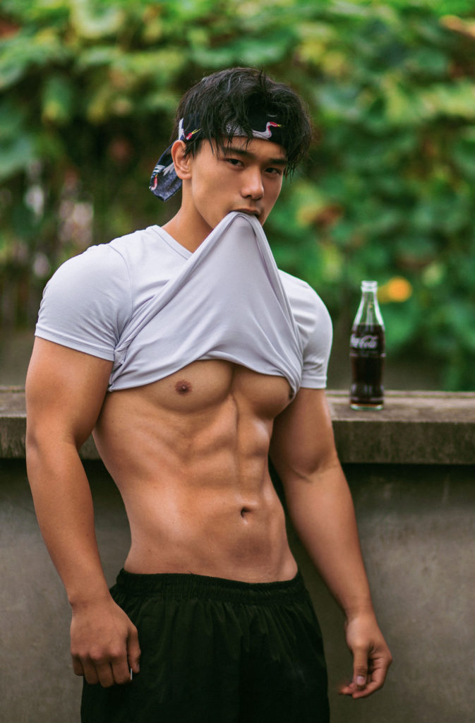 Asian fitness model from China