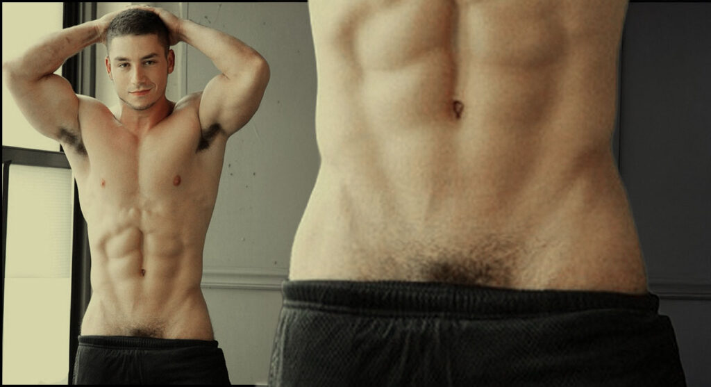 Hot gay guys show their pubes